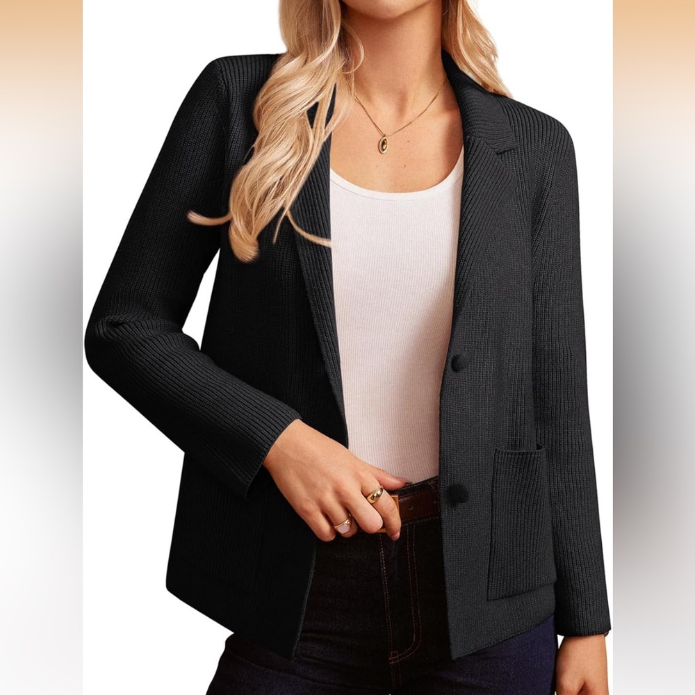 GRACE KARIN Blazer for Women Business Casual, Long Sleeve Sweater Blazers Sz XL